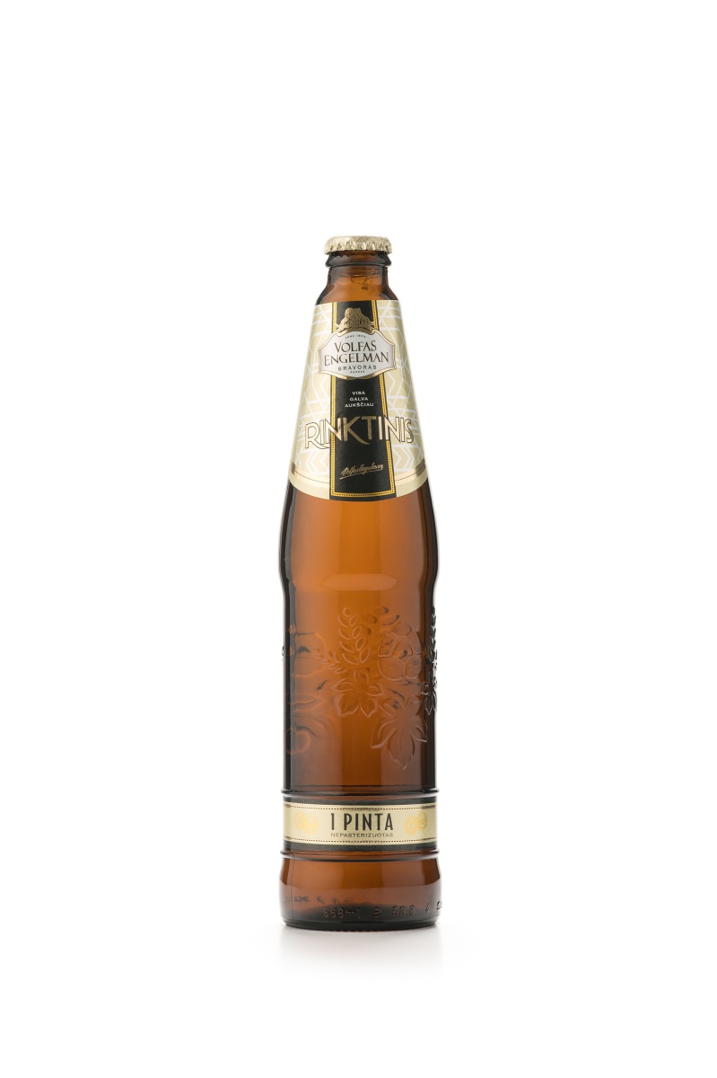 Пиво Вольфас Энгельман Ринктинис Пинта, светлое, фильтрованное, 0.568л